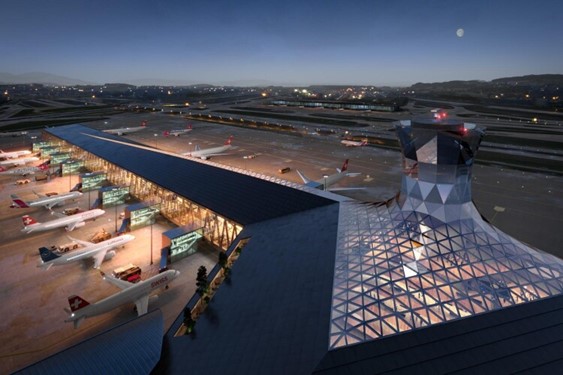 The new Dock A will be built largely from sustainable wood on the passenger levels. Image credit: Woodforgood